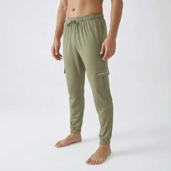 Olive_Green_Cotton_Twill_Cargo_Trouser_For_Men