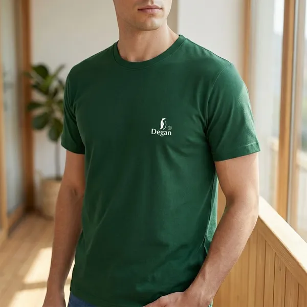 Green_Cotton_Printed_Tshirt_For_Men