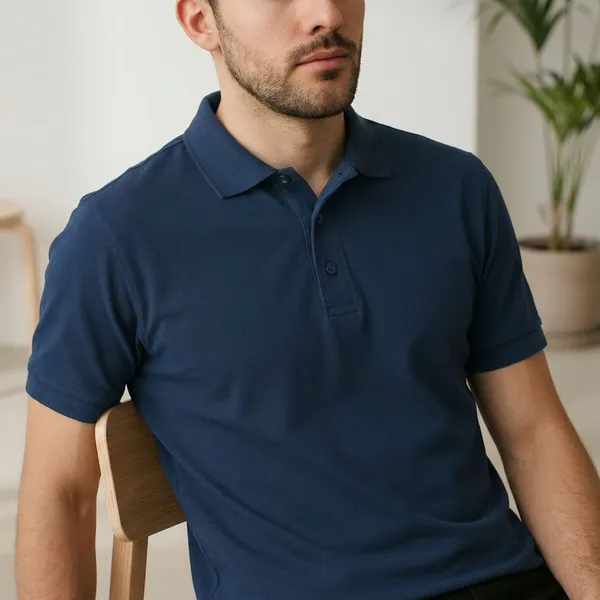 Navy_Blue_Cotton_Polo_Tshirt_For_Men