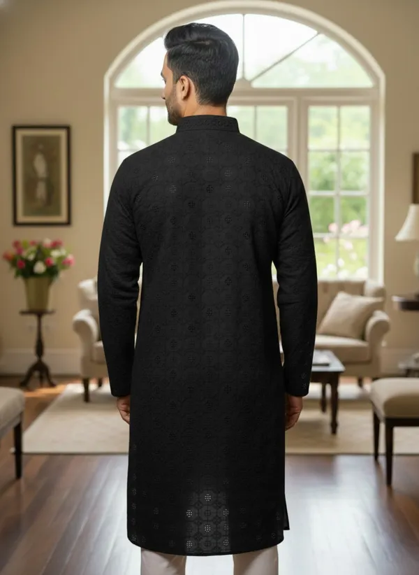 Black_Cotton_Ethnic_Wear_Kurta_For_Men