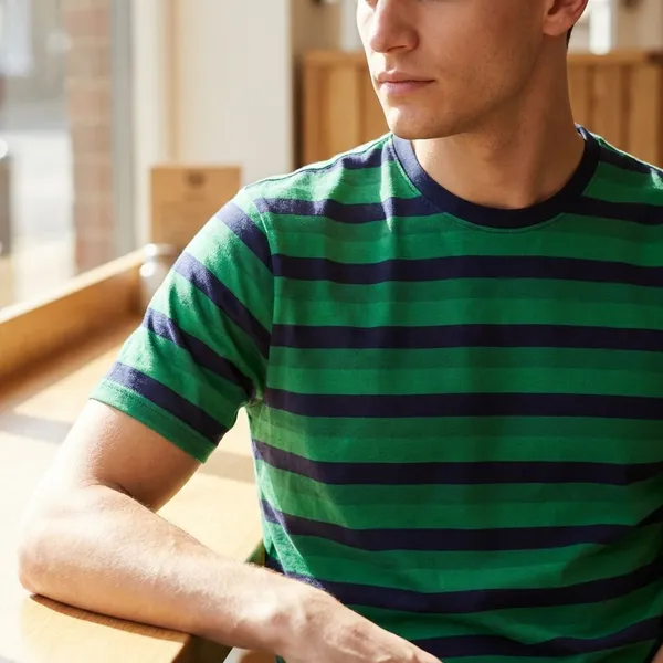 Green_Cotton_Striped_Tshirt_For_Men
