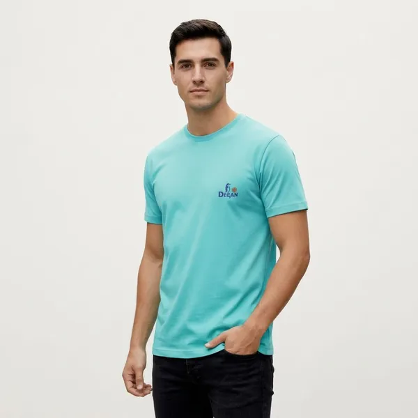 Sky_Blue_Cotton_Printed_Tshirt_For_Men