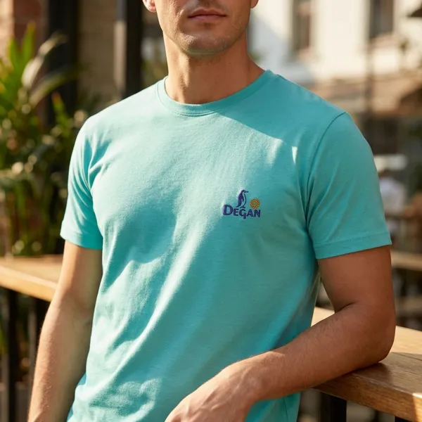 Sky_Blue_Cotton_Printed_Tshirt_For_Men