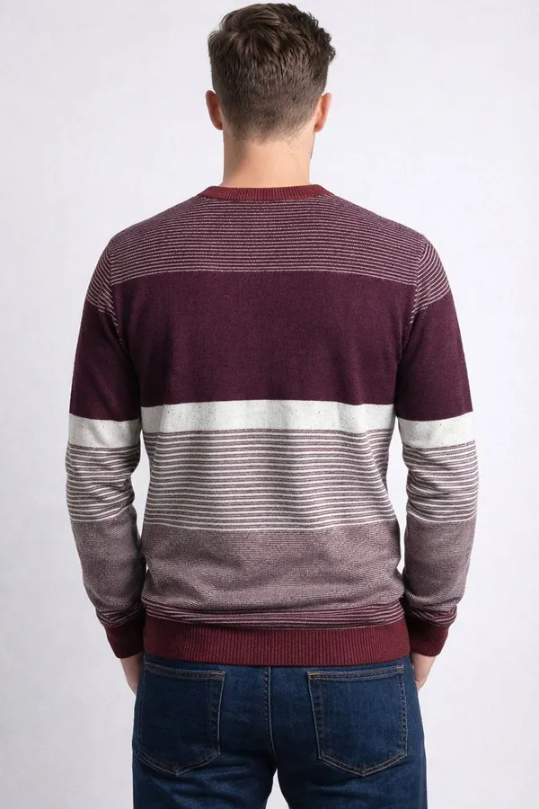 Maroon_Cotton_Striped_Sweatshirt_For_Men