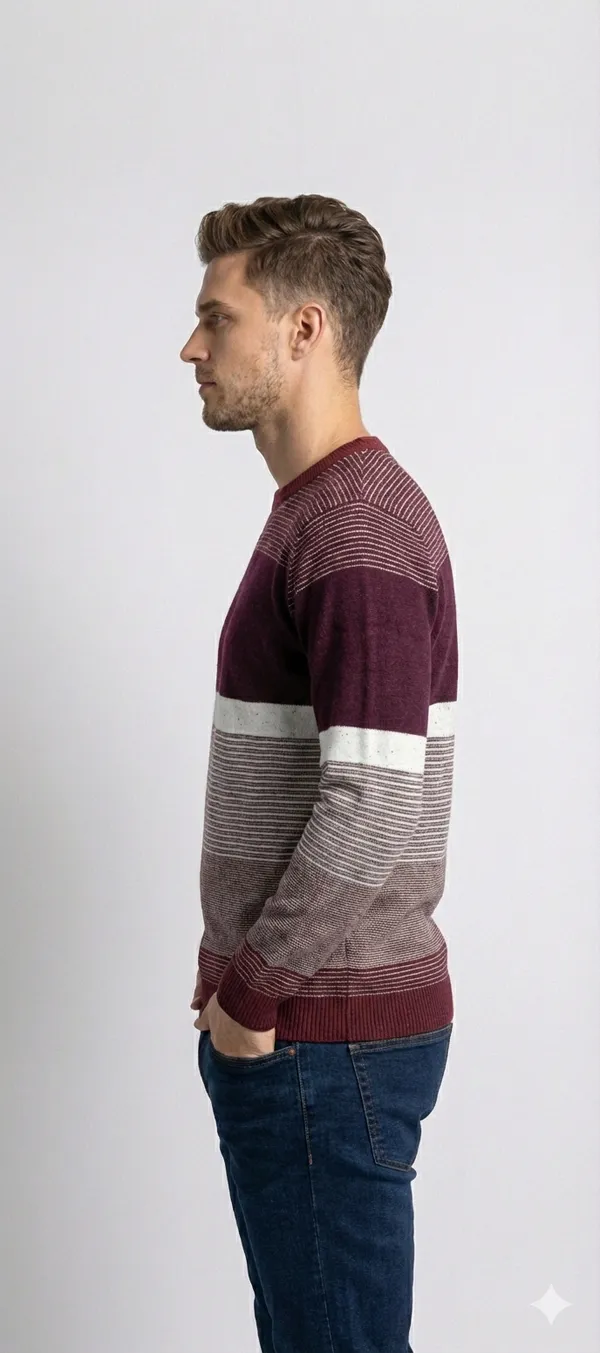Maroon_Cotton_Striped_Sweatshirt_For_Men