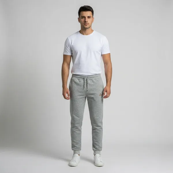 Grey_Cotton_Fleece_3_Threaded_Trouser_For_Men