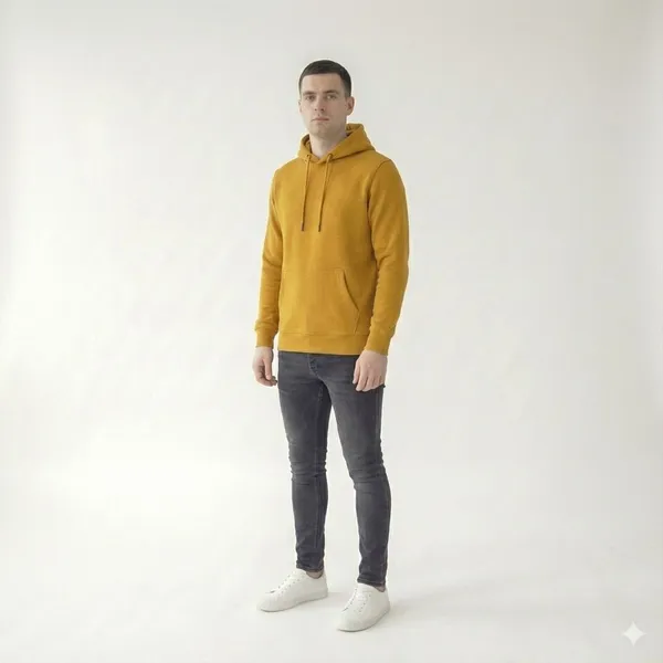 Yellow_Cotton_Hoodie_For_Men