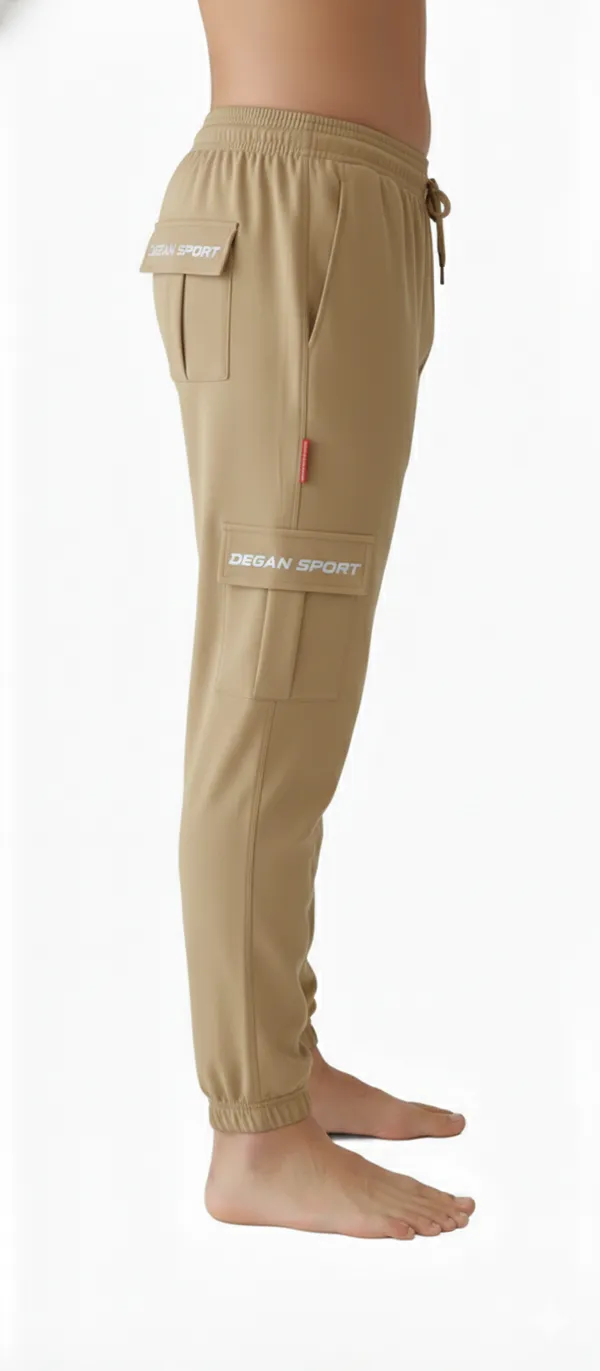Dark_Cream_Cotton_Twill_Cargo_Trouser_For_Men