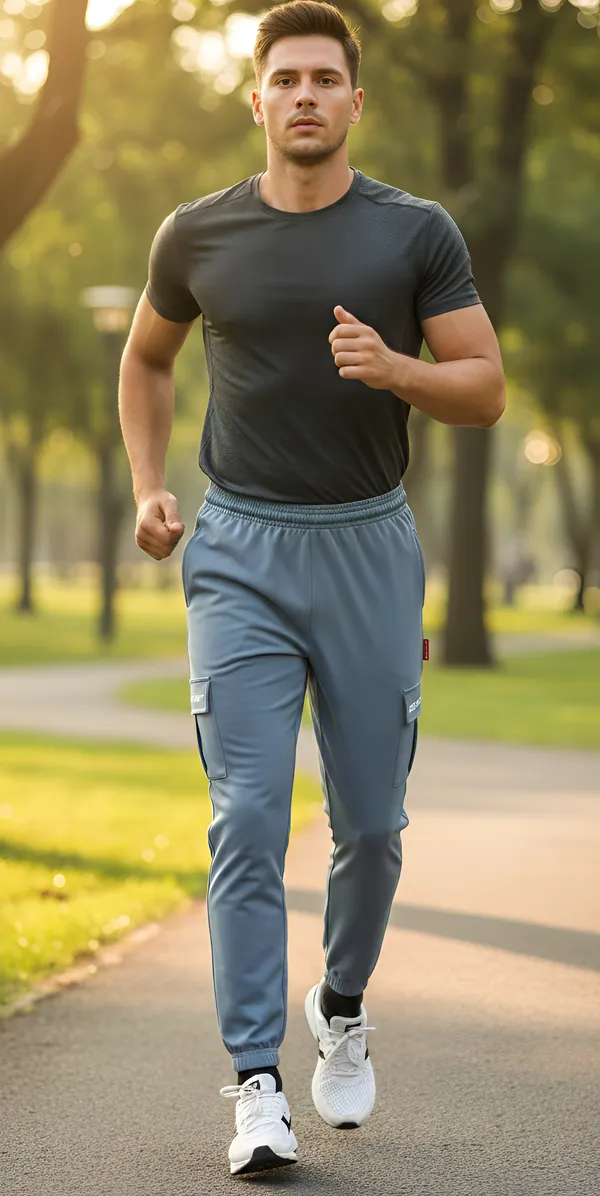 Blue_NS_Lycra_Cargo_Trouser_For_Men