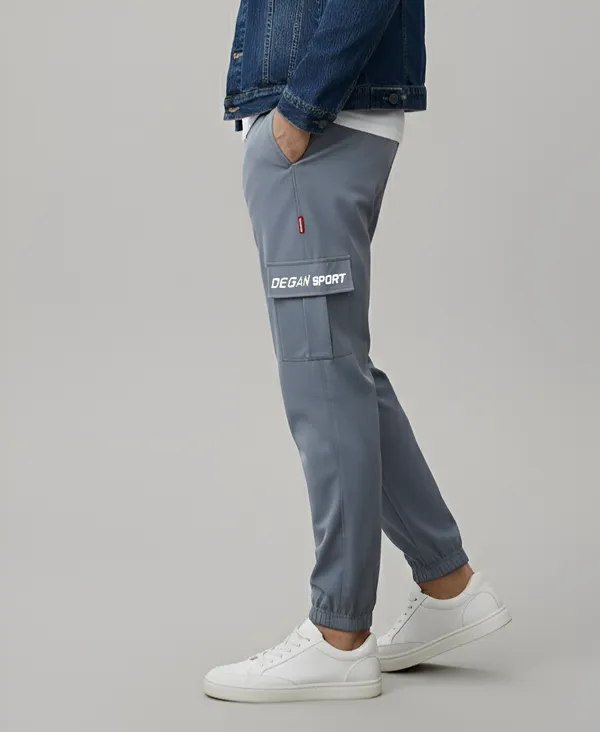 Blue_NS_Lycra_Cargo_Trouser_For_Men