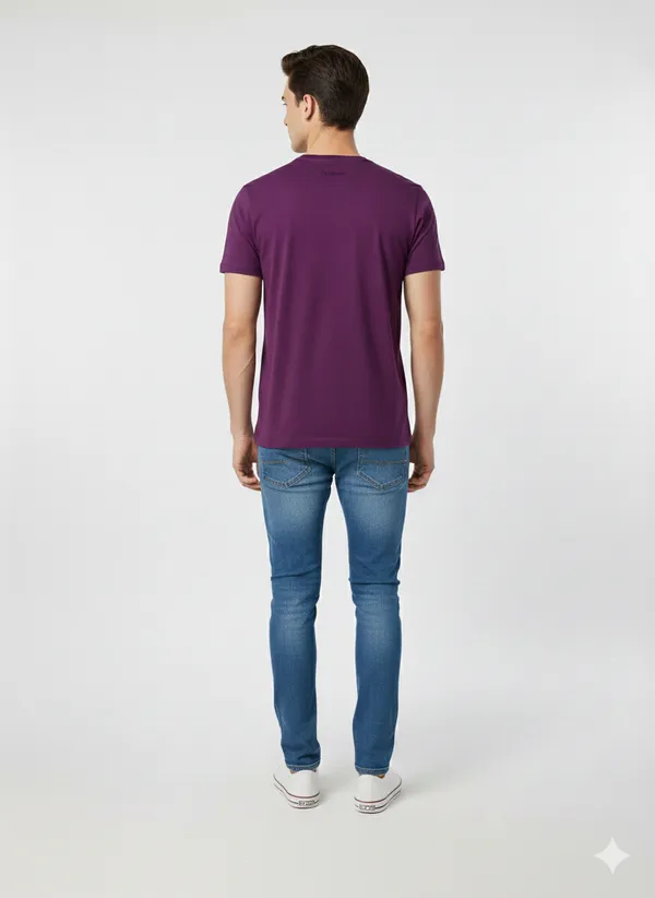Purple_Cotton_Printed_Tshirt_For_Men