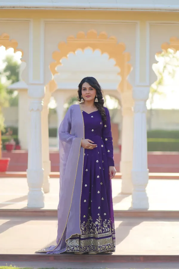 Embroidered_Georgette_Stitched_Anarkali_Gown