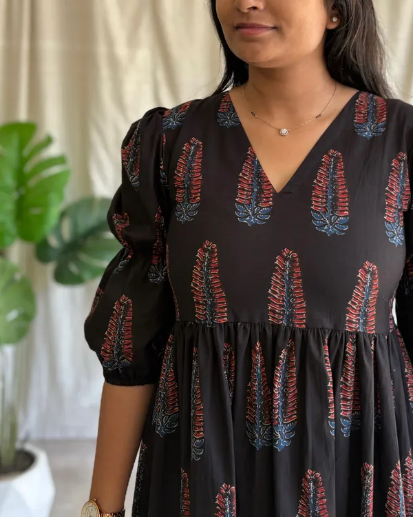 Black_Cotton_Premium_Dress_For_Women