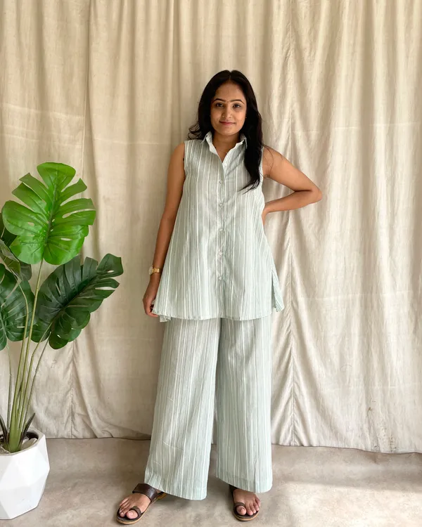 Sea_Green_Cotton_Premium_Co_Ord_Set_For_Women
