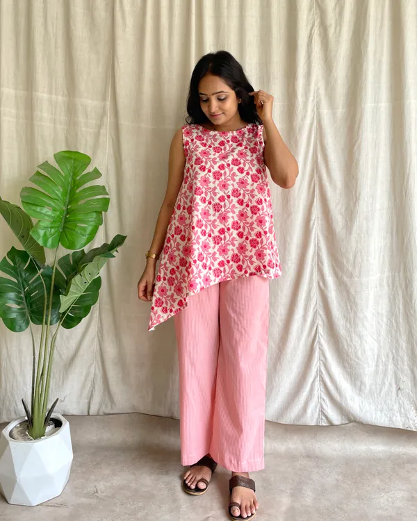Pink_Cotton_Premium_Co_Ord_Set_For_Women