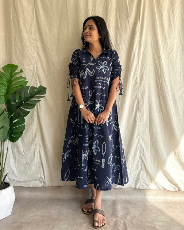 Navy_Blue_Cotton_Premium_Dress_For_Women