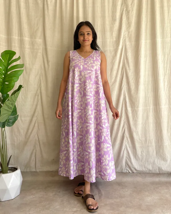 Lavender_Cotton_Premium_Dress_For_Women