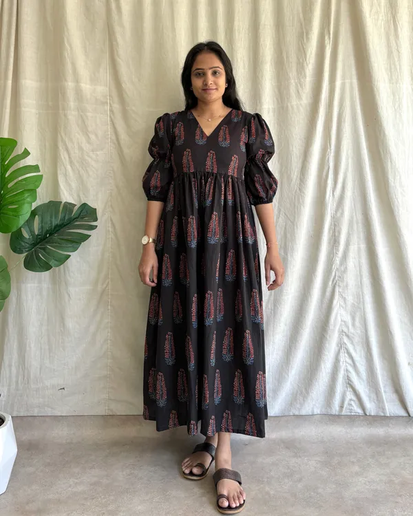 Black_Cotton_Premium_Dress_For_Women