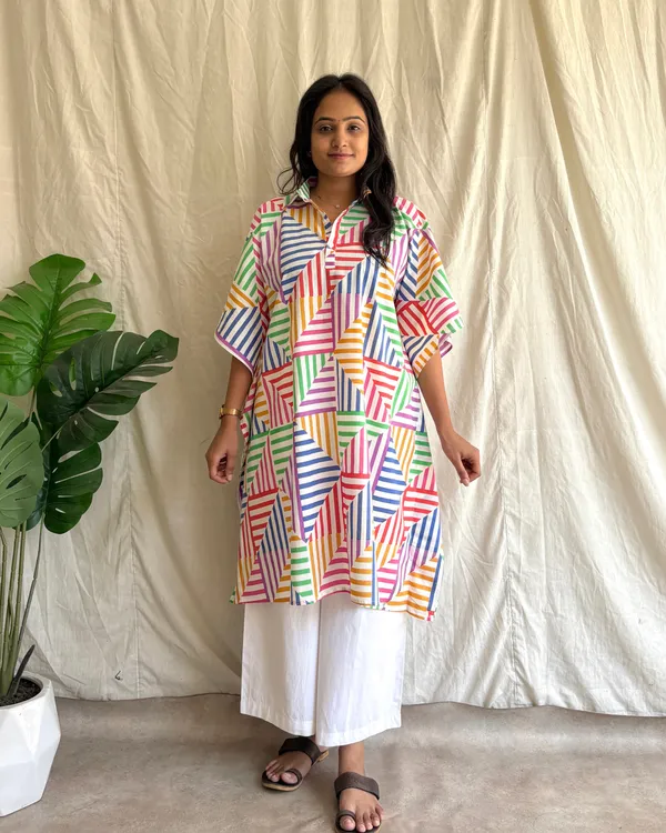 Multicolor_Cotton_Premium_Kurta_Set_For_Women