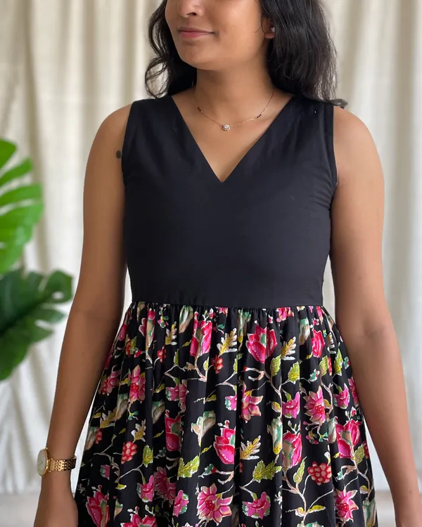 Black_Cotton_Premium_Dress_For_Women