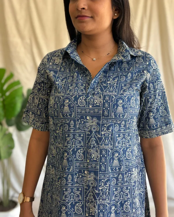 Blue_Cotton_Premium_Kurta_For_Women
