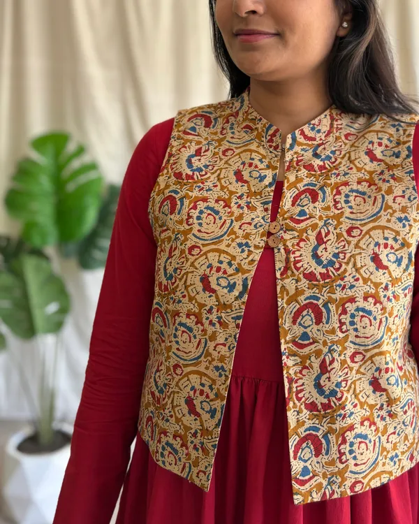 Red_Cotton_Premium_Dress_For_Women