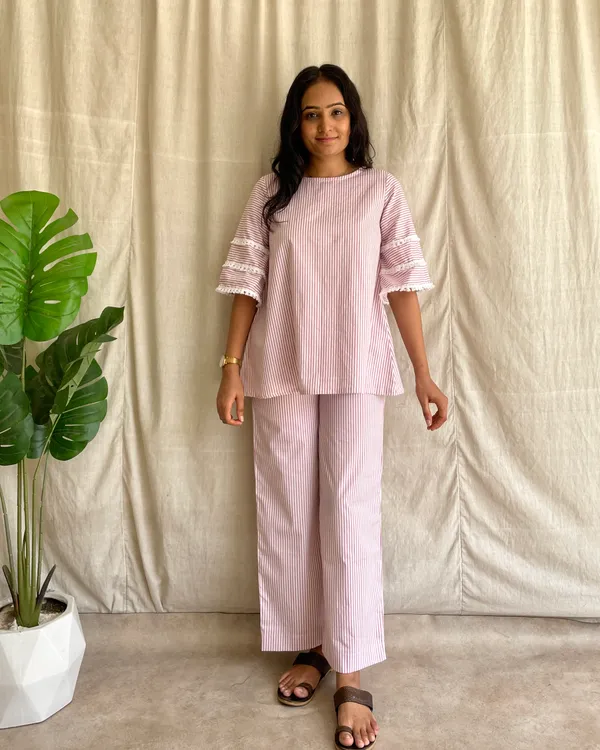 Pink_And_White_Cotton_Premium_Co_Ord_Set_For_Women