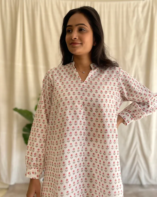 Off_White_And_Red_Cotton_Premium_Co_Ord_Set_For_Women