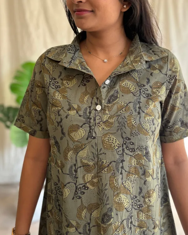 Military_Green_Cotton_Premium_Dress_For_Women
