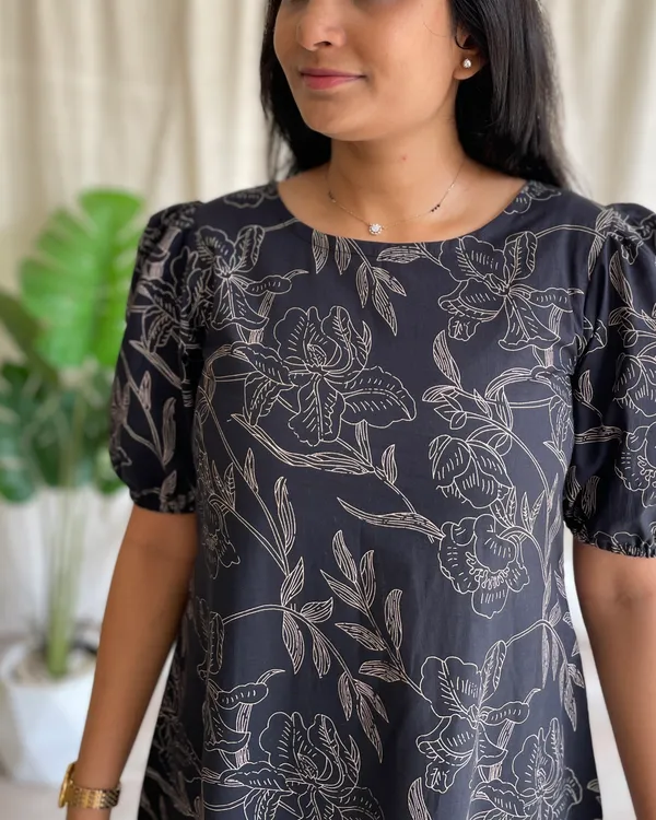 Black_Cotton_Premium_Dress_For_Women