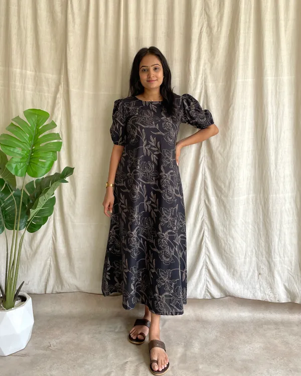 Black_Cotton_Premium_Dress_For_Women