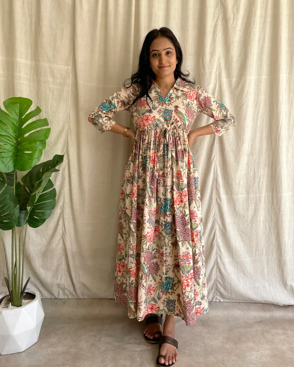 Light_Peach_Cotton_Premium_Dress_For_Women