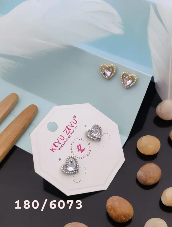 Heart-Shaped_Crystal_Stud_Earrings_-_Set_Of_2_Pairs_(Pink_&_Silver)