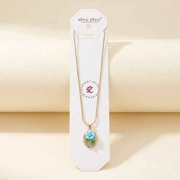 Elegant_Gold-Tone_Chain_Necklace_With_Floral_Enamel_Pendant_Set_Of_3
