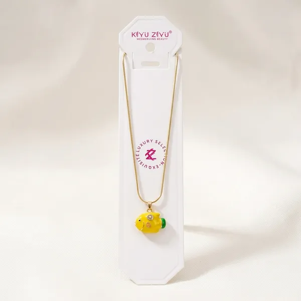 Cute_Animal_Character_Pendant_Necklace_Set_-_Yellow_Frog,_Blue_Puffer_Fish,_Orange_Clownfish