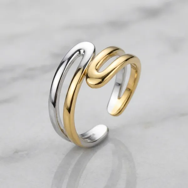 Kyuzu_Exclusive_Collection_-_Set_Of_4_Stackable_Statement_Rings_(Gold_&_Silver)