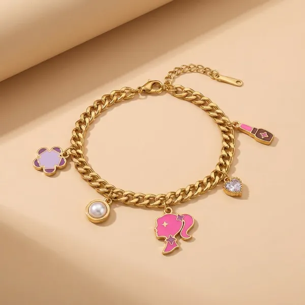 Kivu_Zivu_Exclusive_Collection_Gold-Tone_Charm_Bracelets_-_Set_Of_3