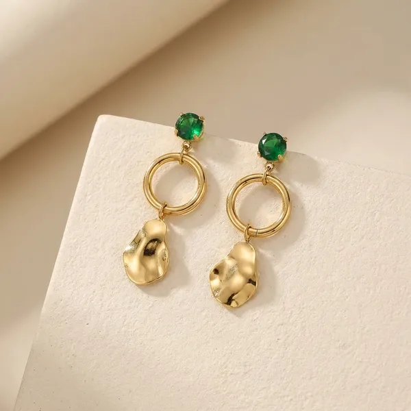 Crystal_Drop_Dangle_Earrings_With_Golden_Ring_And_Heart_Charm