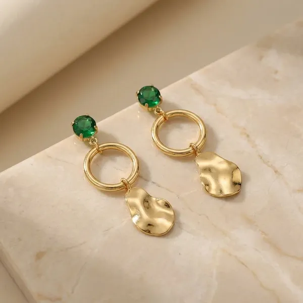 Crystal_Drop_Dangle_Earrings_With_Golden_Ring_And_Heart_Charm