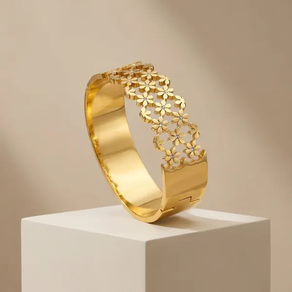 Kiyu_Zyu_Gold-Plated_Floral_Engraved_Bangles_-_Set_Of_2_(Smart_6681)
