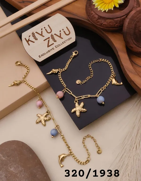 Exclusive_Collection_-_Gold-Tone_Marine_Charm_Bracelet_Set_With_Pastel_Beads