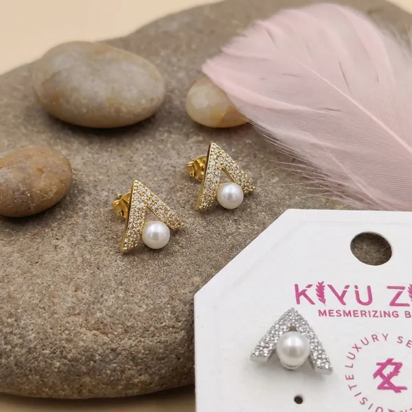 Golden_Triangle_Pearl_Drop_Stud_Earrings_-_Elegant_Party_Wear_Jewellery