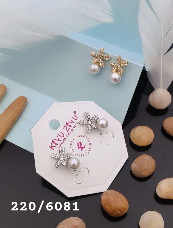 Pearl_Drop_Flower_Stud_Earrings_-_Gold_Tone_Crystal_&_Pearl_Jewelry