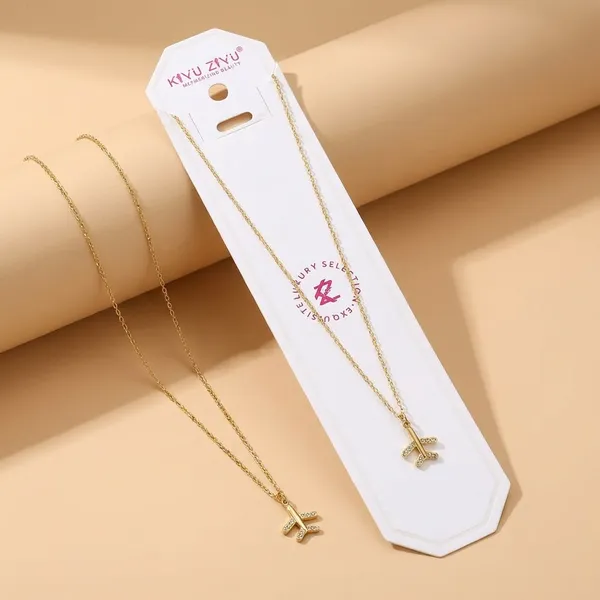 Gold-Toned_Airplane_Pendant_Necklace_-_Delicate_Chain_Jewelry