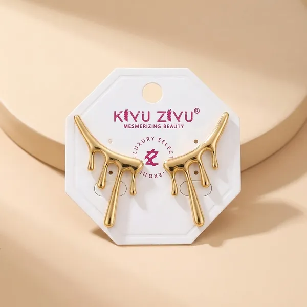 Gold-Toned_Dripping_Eyelash_Stud_Earrings