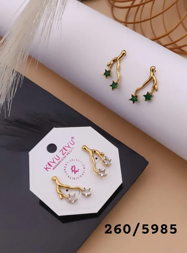 Gold-Plated_Star_Branch_Earrings_-_Set_Of_2_Designs