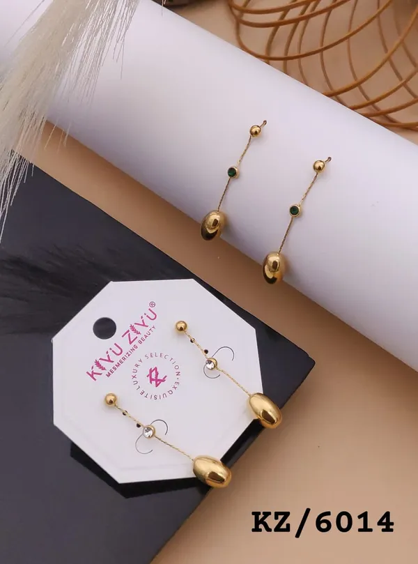 Golden_Ball_Drop_Earrings_With_Stud_Design