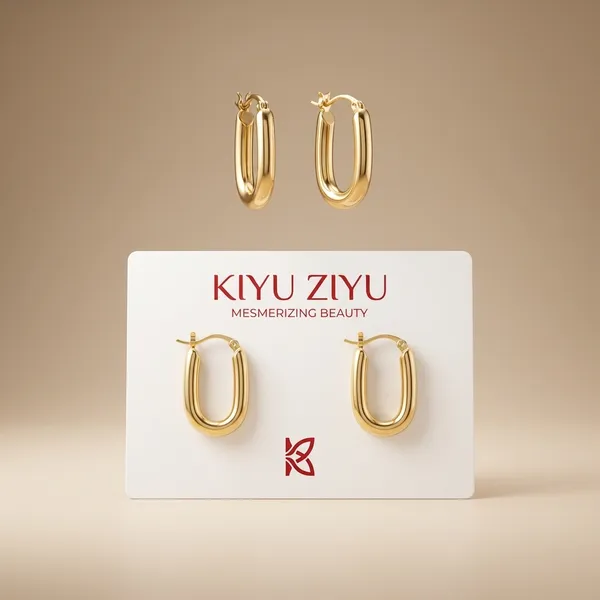 Golden_U-Shaped_Stud_Earrings