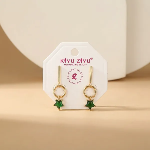 Gold-Toned_Star_Charm_Drop_Earrings_With_Crystal_Accents