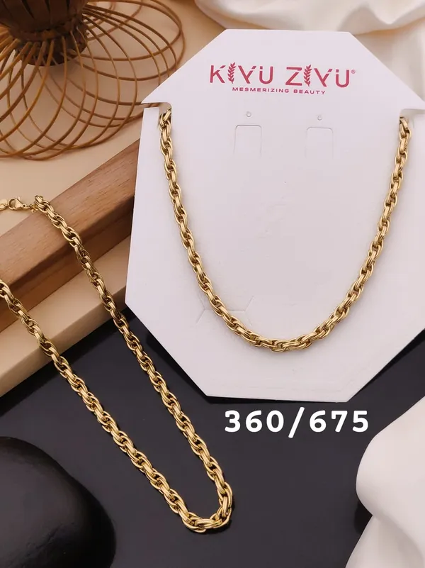 Gold_Plated_Chain_Necklace_Set_-_Classic_Link_Design